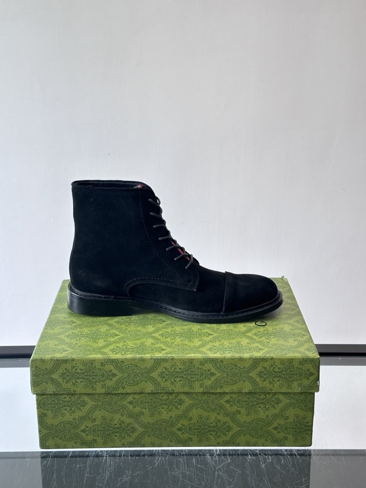 Ботинки мужские замшевые на шнуровке фото 6