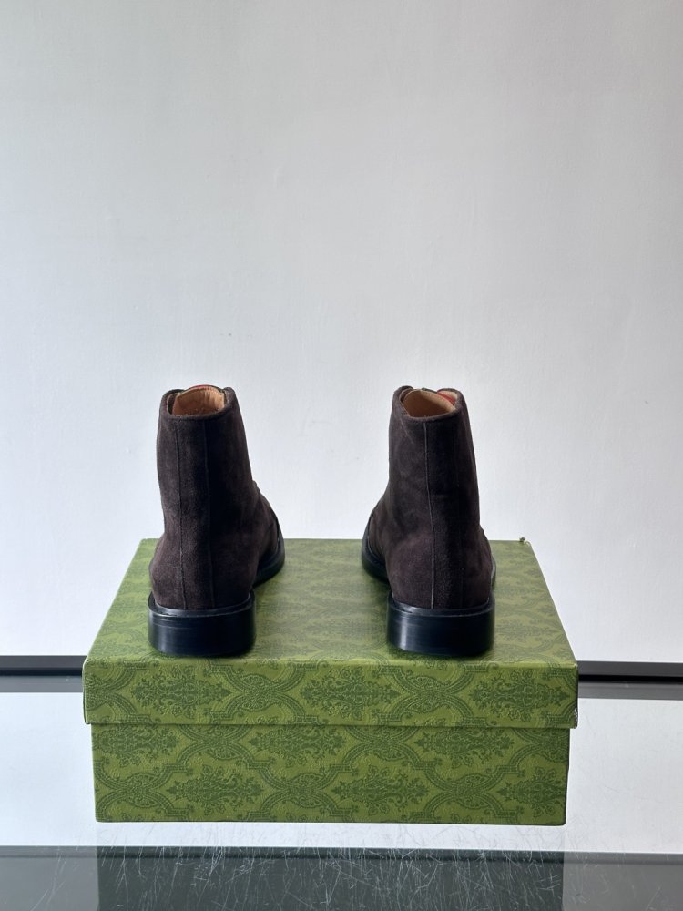 Ботинки мужские замшевые на шнуровке фото 7