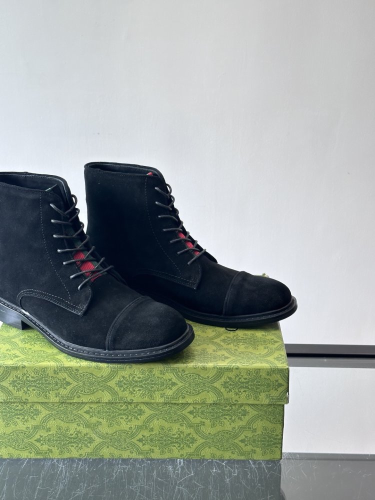 Ботинки мужские замшевые на шнуровке фото 8