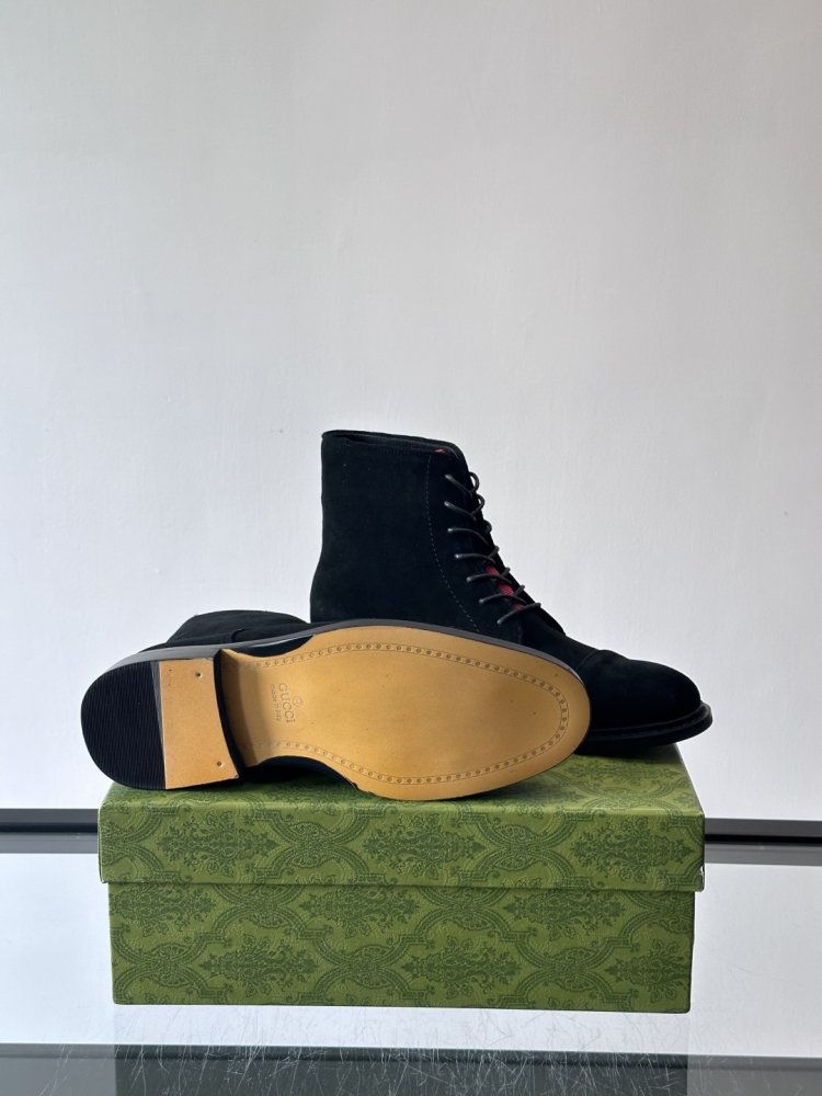 Ботинки мужские замшевые на шнуровке фото 9