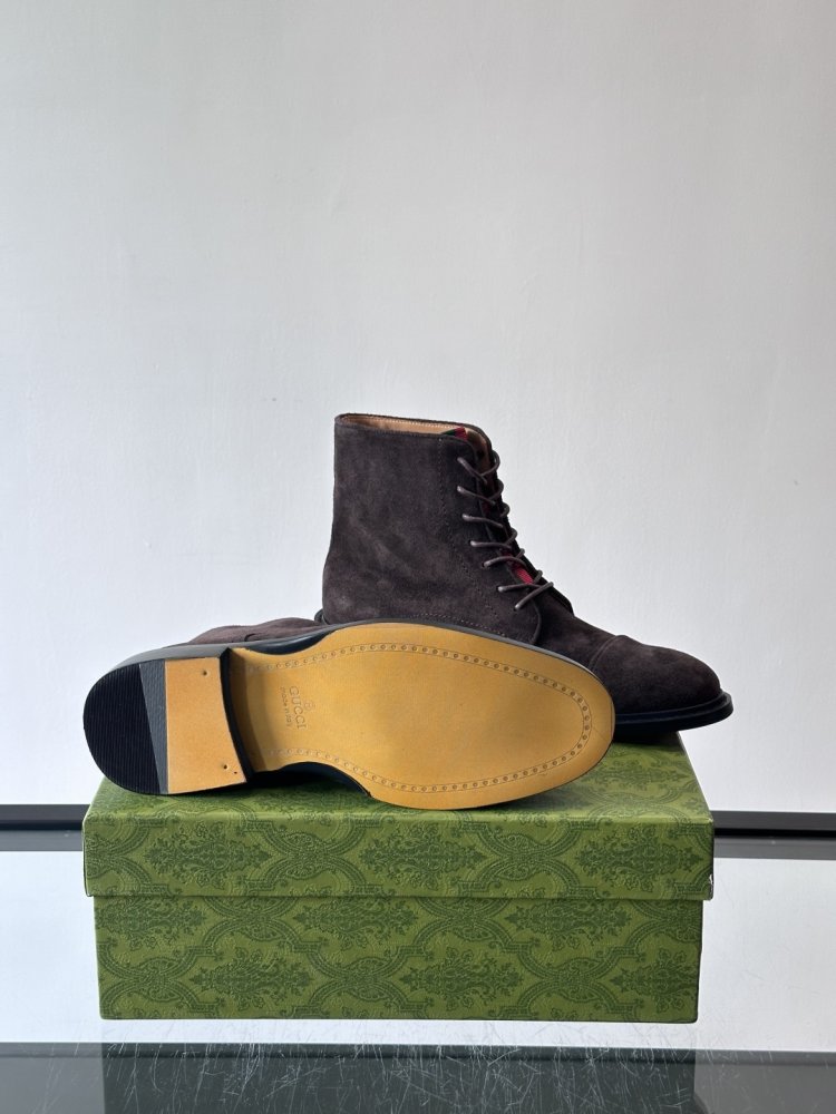 Ботинки мужские замшевые на шнуровке фото 9