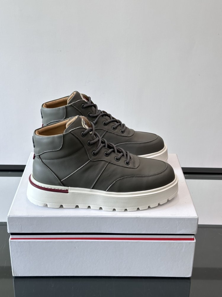 Ботинки мужские зимние кожаные на шнуровке