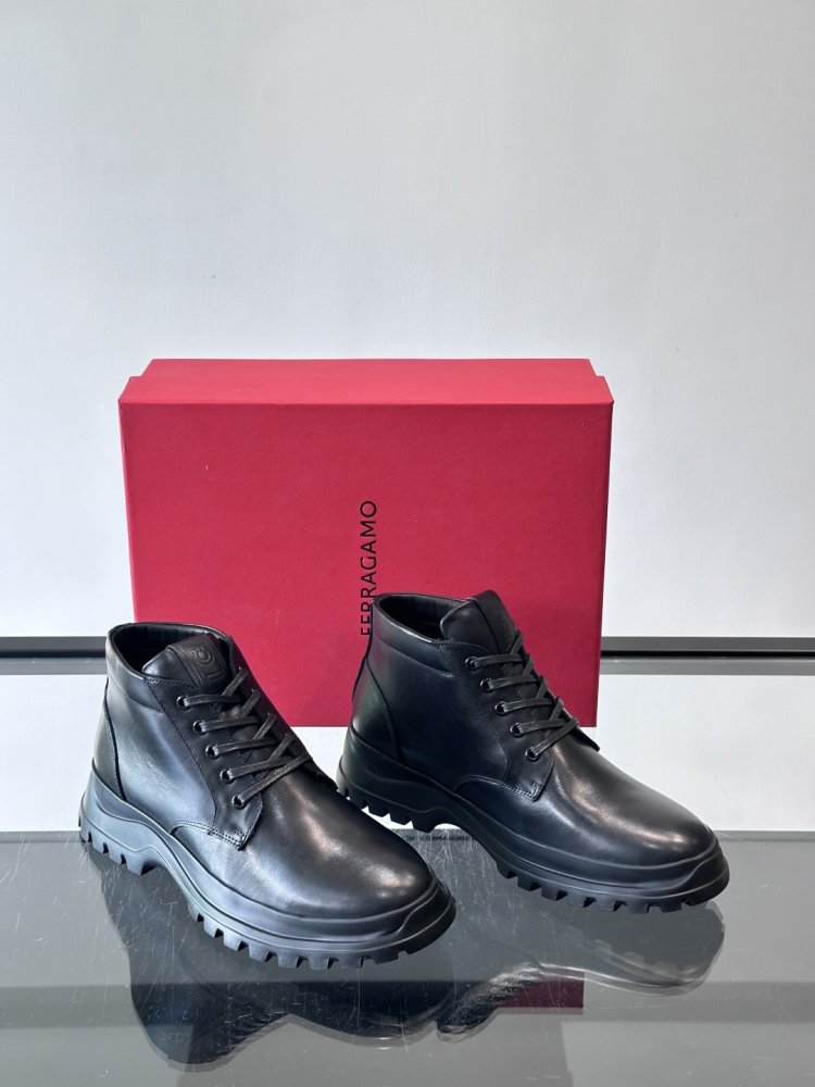 Ботинки мужские зимние кожаные на шнуровке фото 5