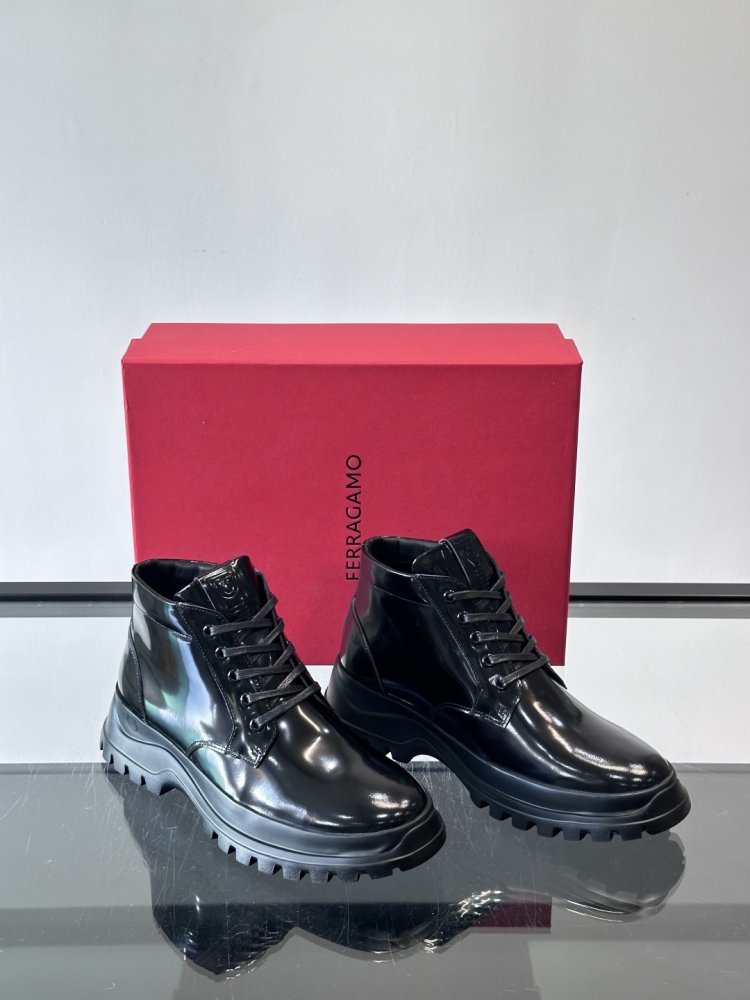 Ботинки мужские зимние кожаные на шнуровке фото 5