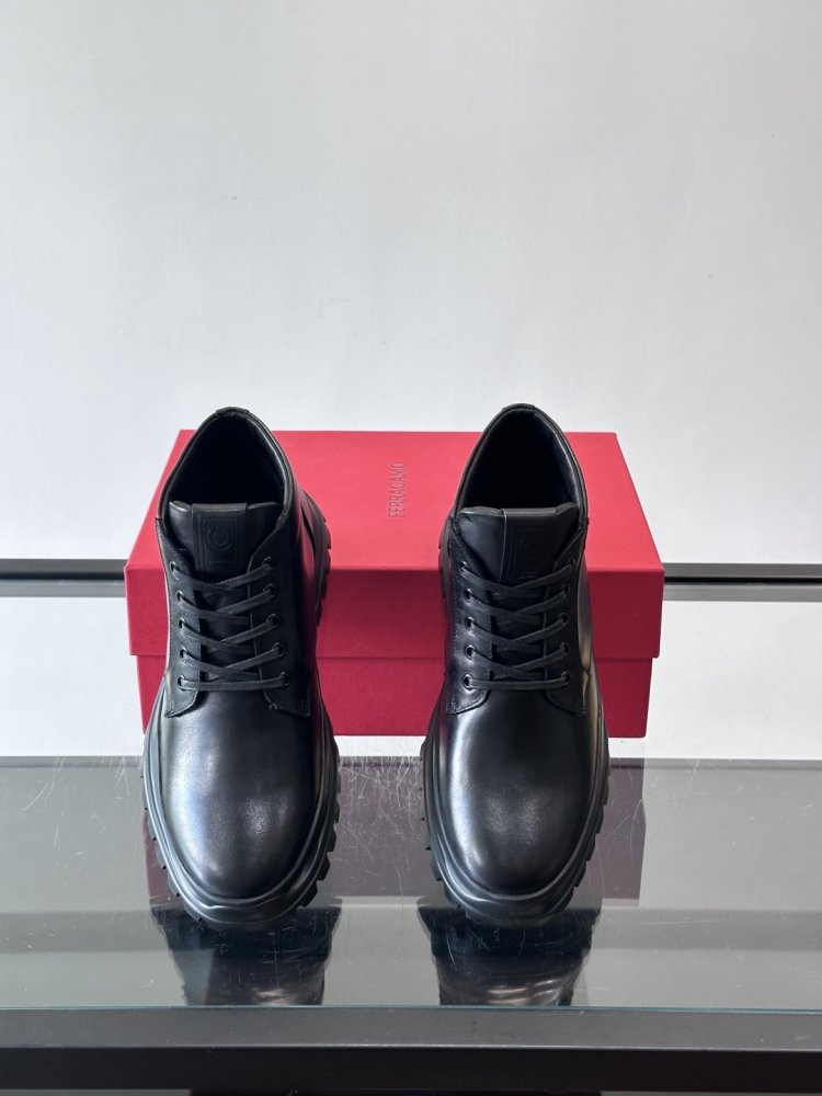 Ботинки мужские зимние кожаные на шнуровке фото 6