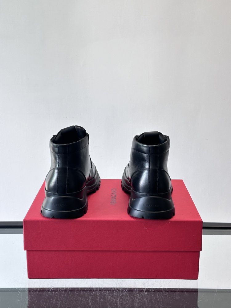 Ботинки мужские зимние кожаные на шнуровке фото 8