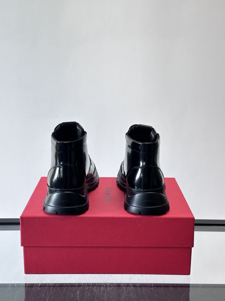 Ботинки мужские зимние кожаные на шнуровке фото 8