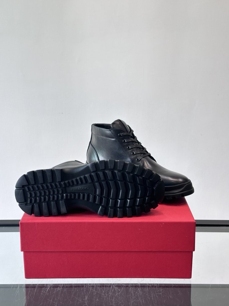 Ботинки мужские зимние кожаные на шнуровке фото 9