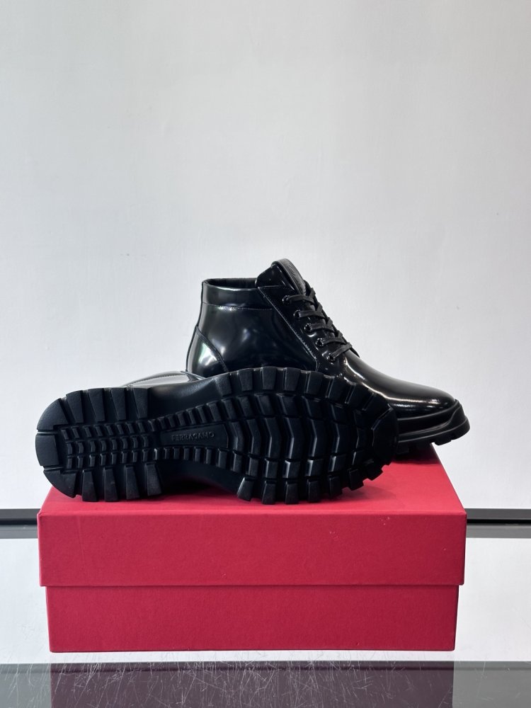 Ботинки мужские зимние кожаные на шнуровке фото 9