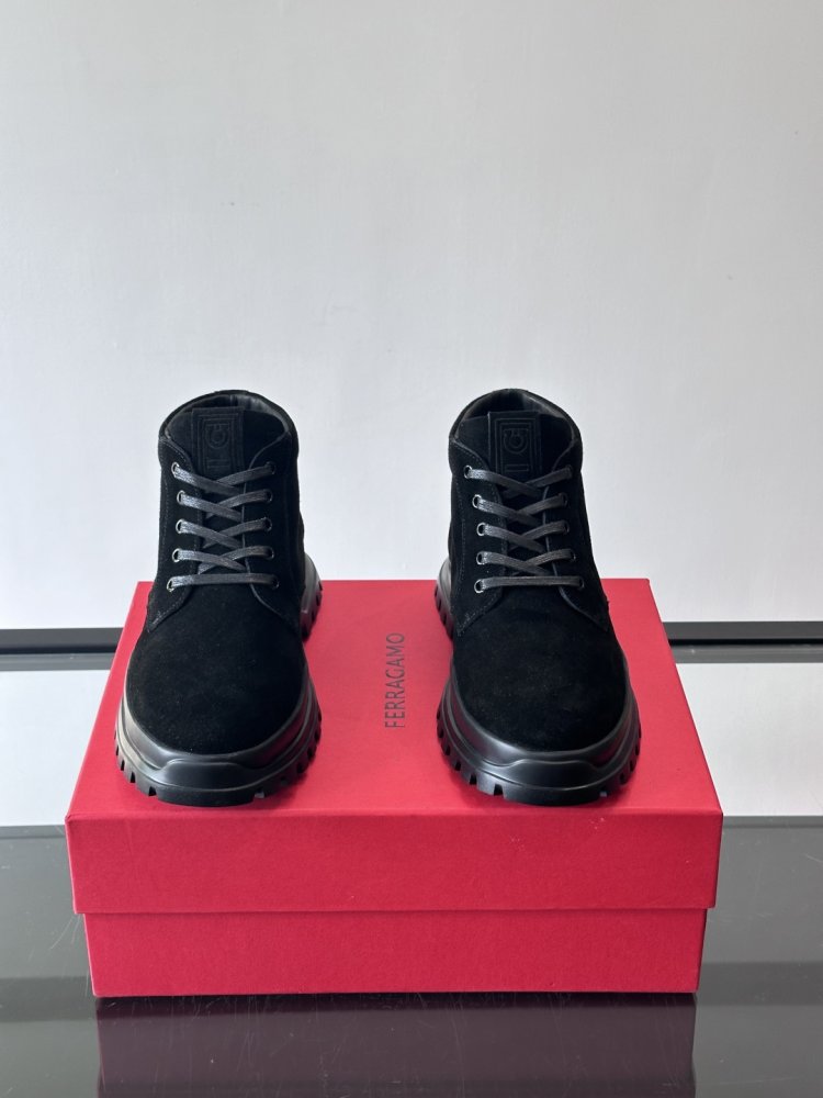 Черевики чоловічі зимові замшеві на шнурівці фото 2