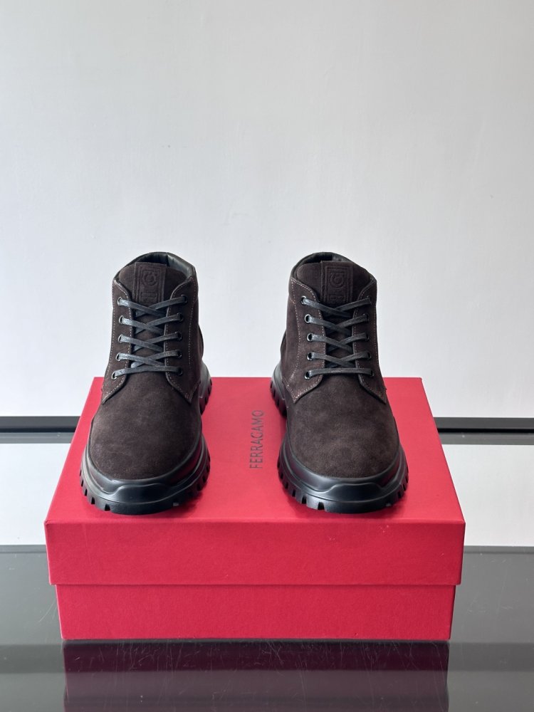 Черевики чоловічі зимові замшеві на шнурівці фото 2