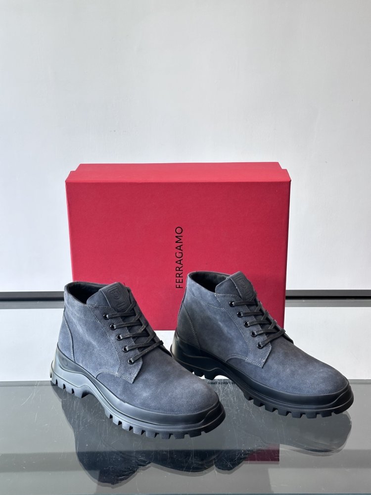 Черевики чоловічі зимові замшеві на шнурівці фото 5