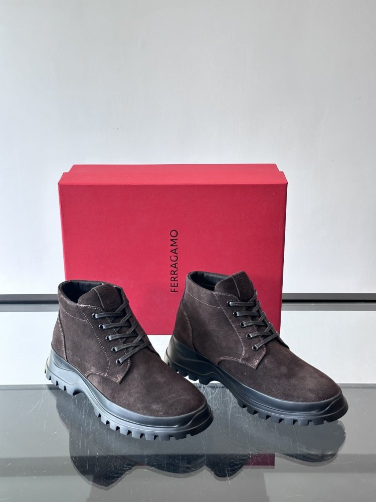 Черевики чоловічі зимові замшеві на шнурівці фото 5