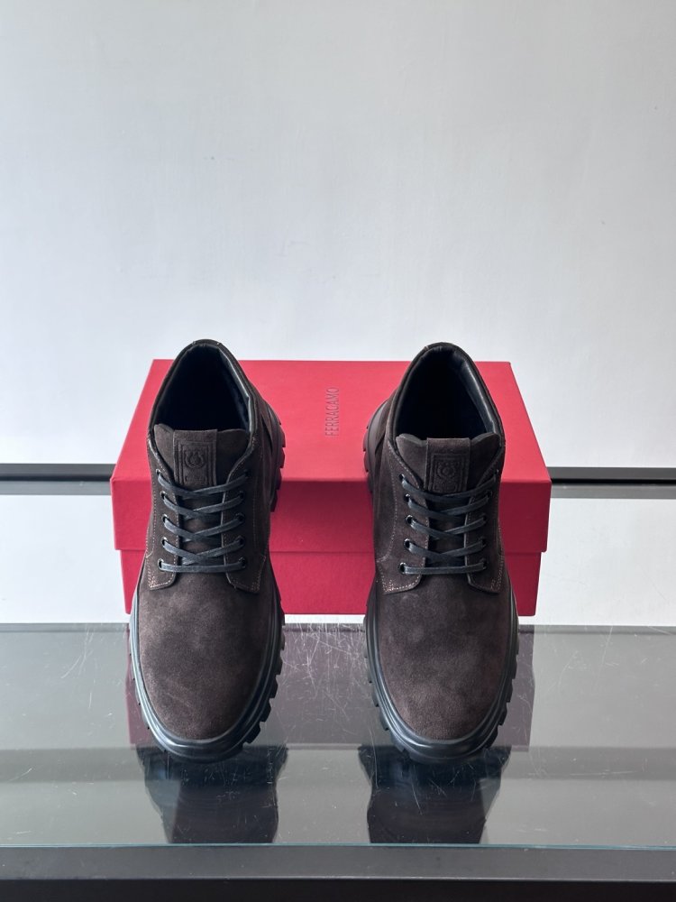 Черевики чоловічі зимові замшеві на шнурівці фото 6