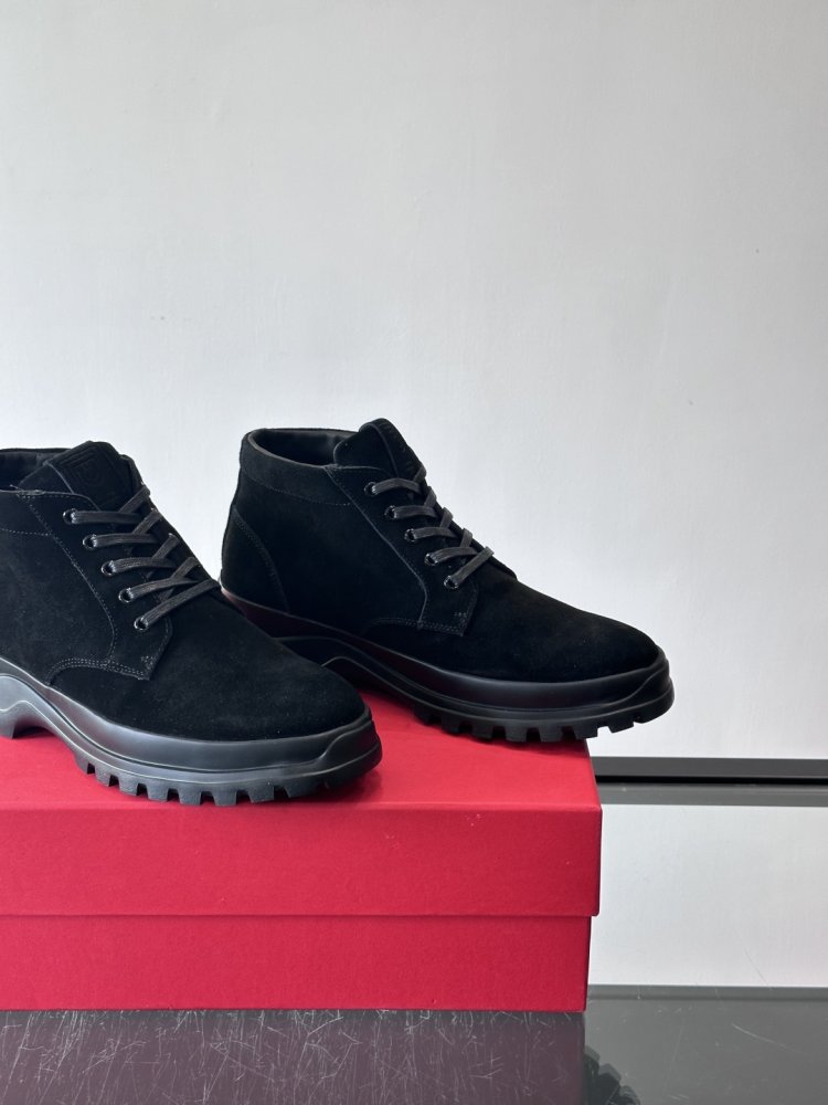 Черевики чоловічі зимові замшеві на шнурівці фото 7