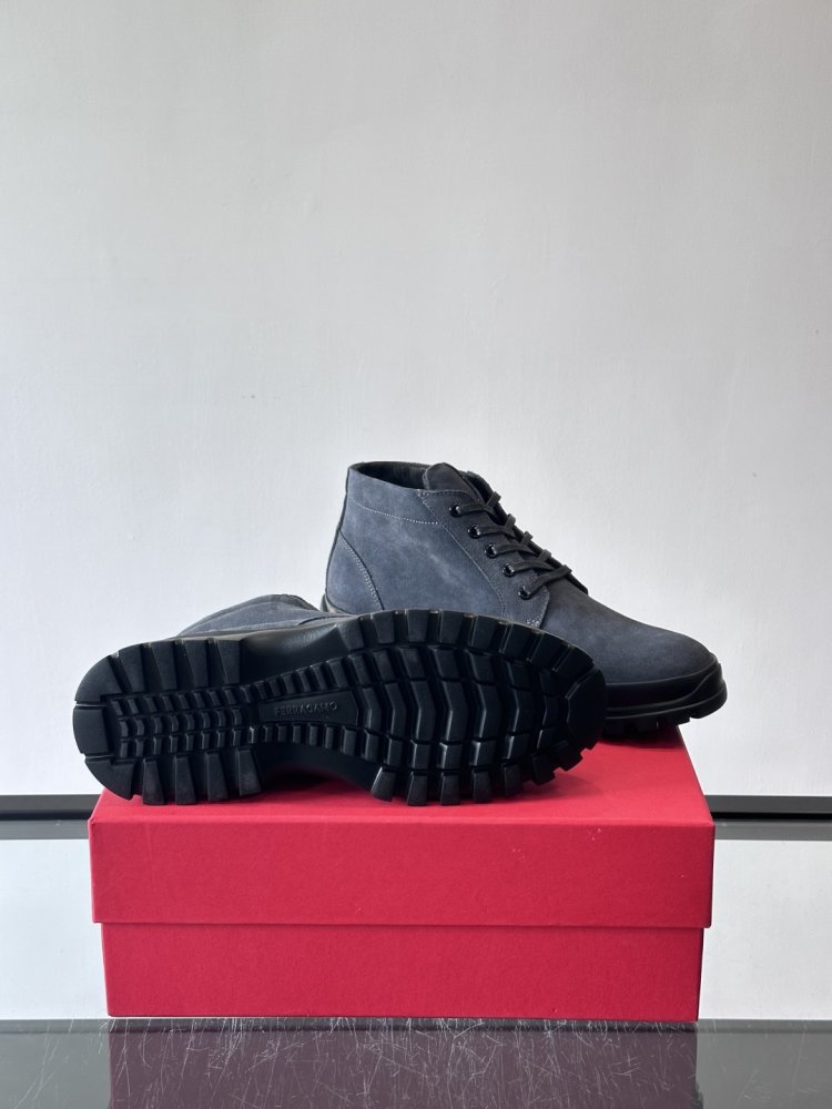 Черевики чоловічі зимові замшеві на шнурівці фото 9