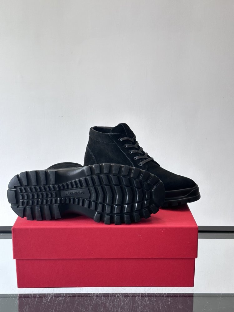 Черевики чоловічі зимові замшеві на шнурівці фото 9