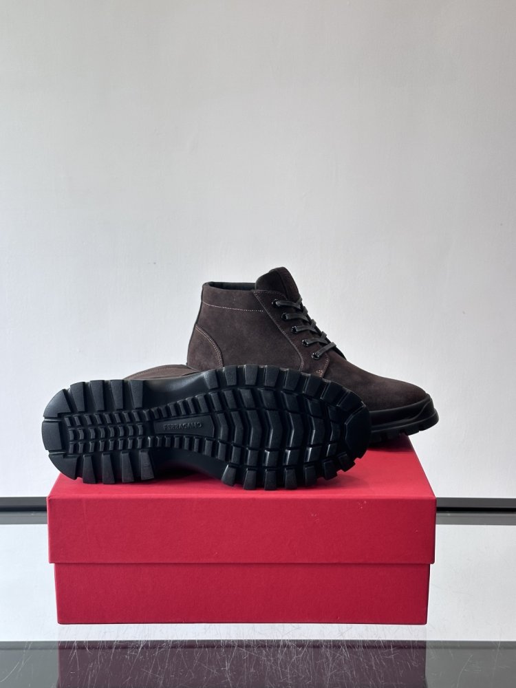 Черевики чоловічі зимові замшеві на шнурівці фото 9