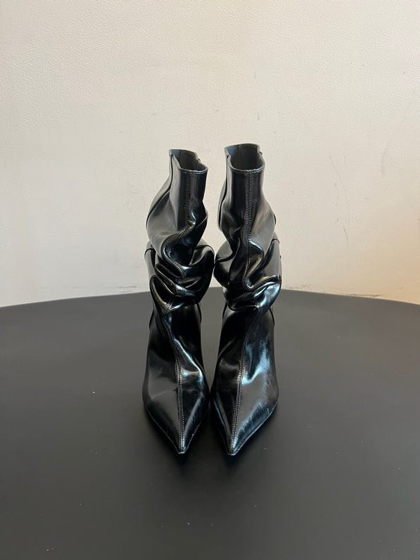 Черевики з гострим носком і плиссировкой фото 2