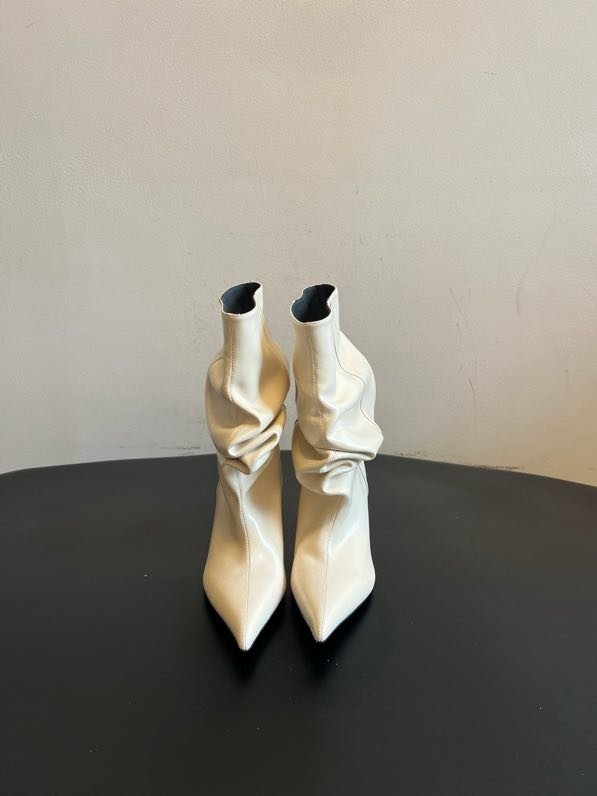 Черевики з гострим носком і плиссировкой фото 2