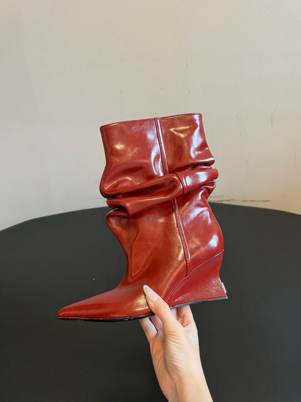 Черевики з гострим носком і плиссировкой фото 4