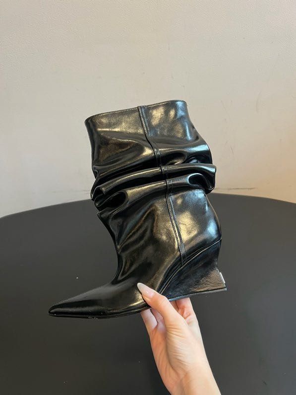 Черевики з гострим носком і плиссировкой фото 6