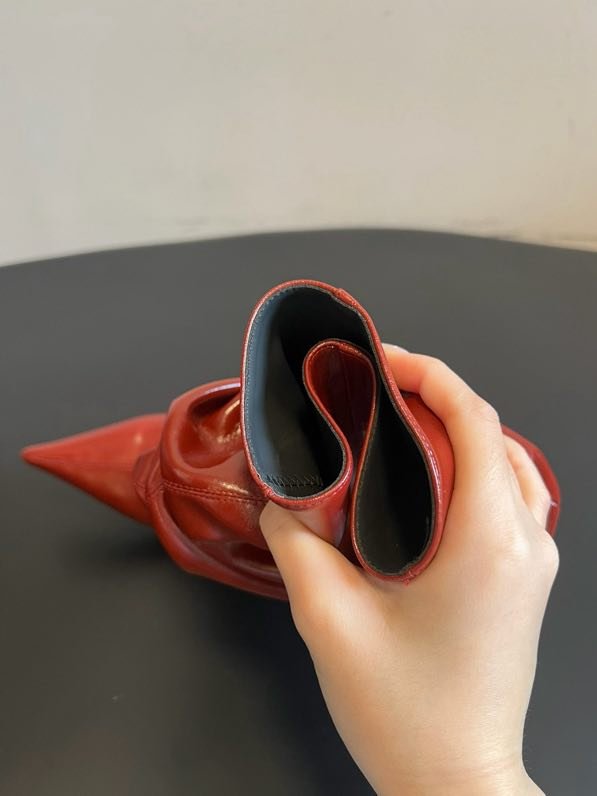 Черевики з гострим носком і плиссировкой фото 7