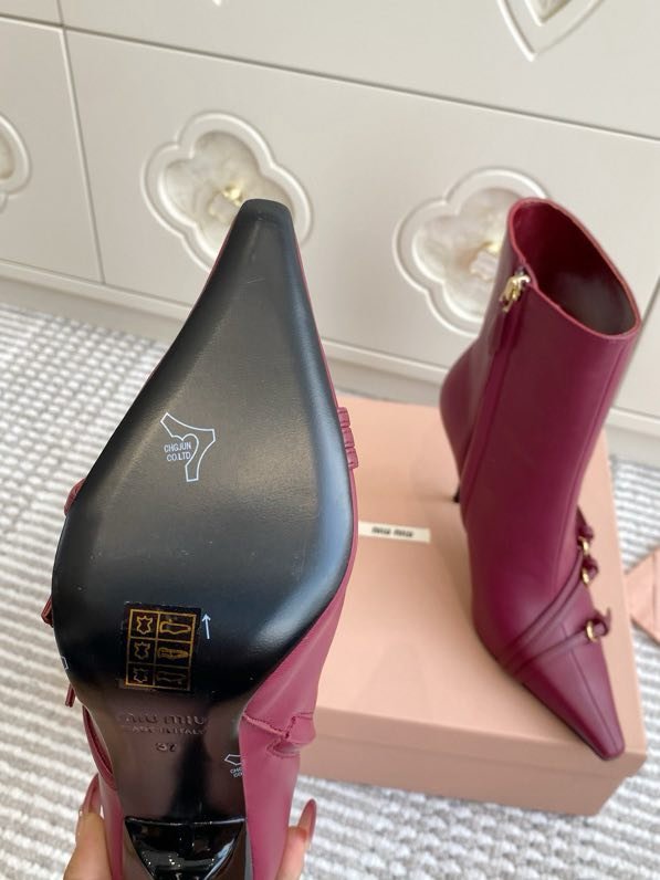 Ботинки с острым носком и высоким каблуком Cat Heel фото 4