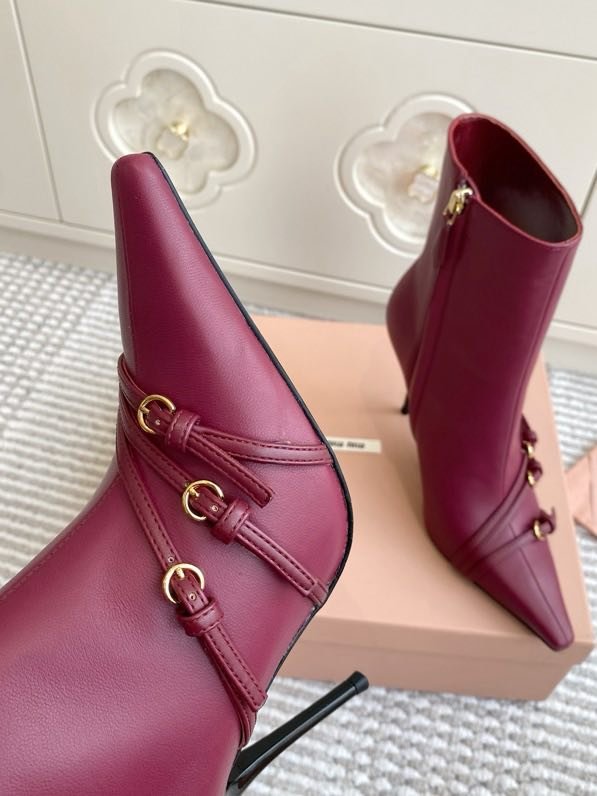 Ботинки с острым носком и высоким каблуком Cat Heel фото 5