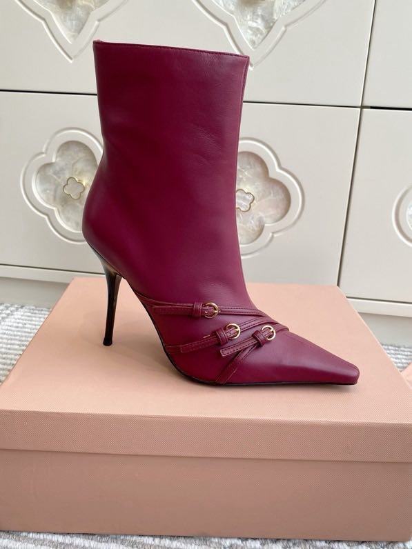 Ботинки с острым носком и высоким каблуком Cat Heel фото 6