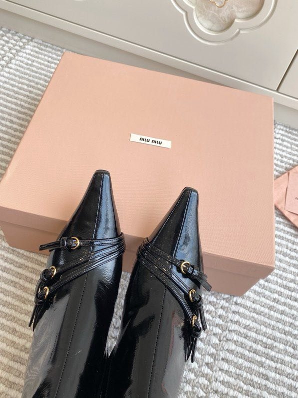 Ботинки с острым носком и высоким каблуком Cat Heel фото 8