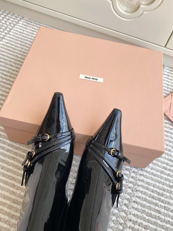 Ботинки с острым носком и высоким каблуком Cat Heel фото 8