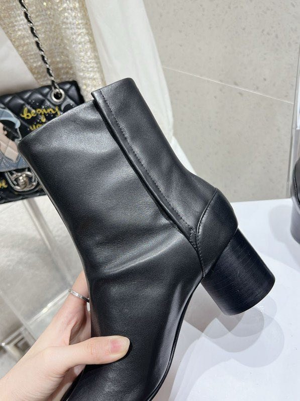 Ботинки Tabi кожаные с раздвоенным носком фото 5