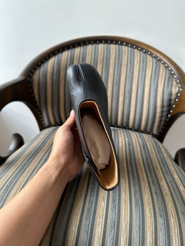 Ботинки Tabi кожаные с раздвоенным носком фото 5