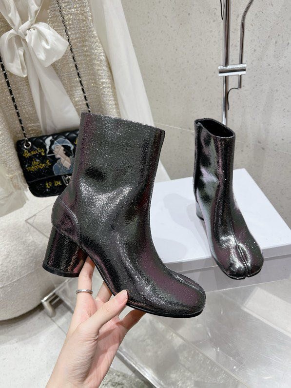 Boots Tabi leather from bifurcated the toe фото 6