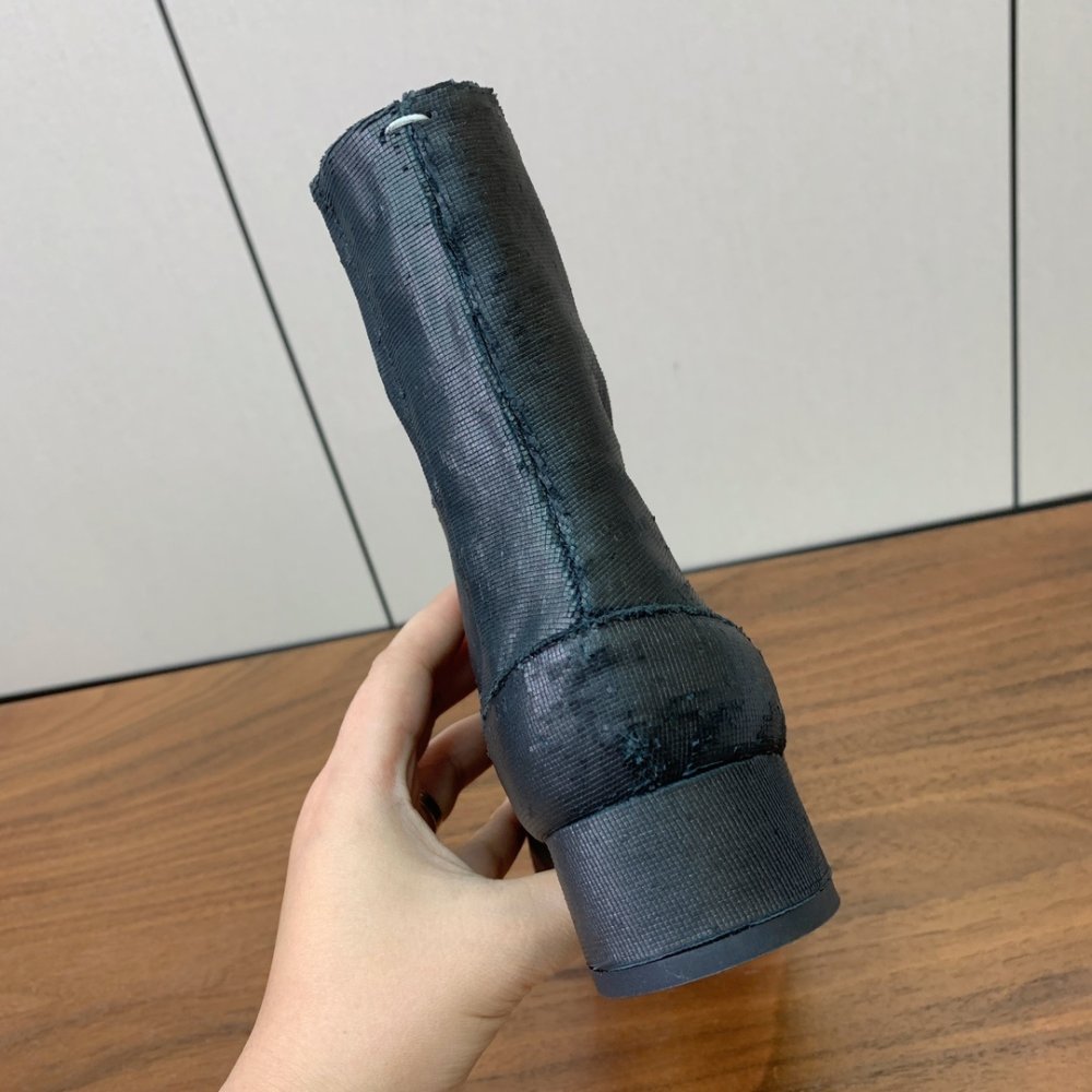 Ботинки Tabi кожаные с раздвоенным носком фото 6