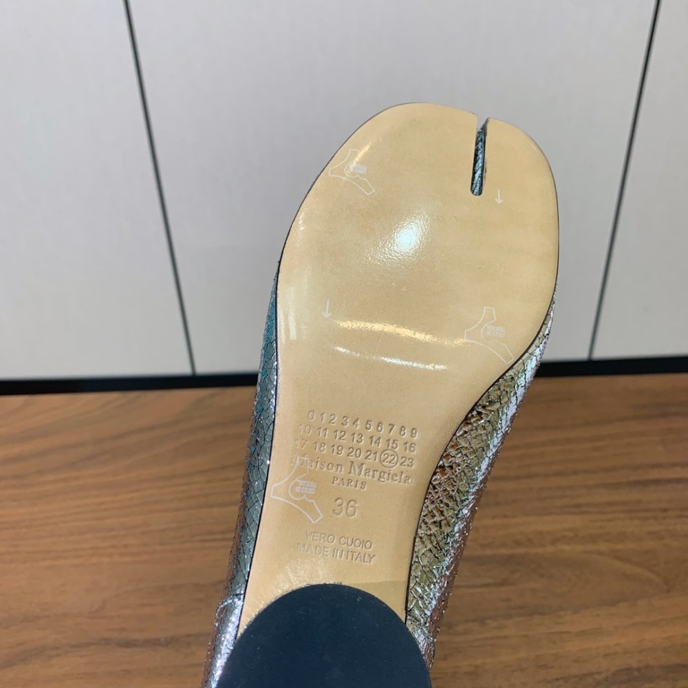 Ботинки Tabi кожаные с раздвоенным носком фото 7