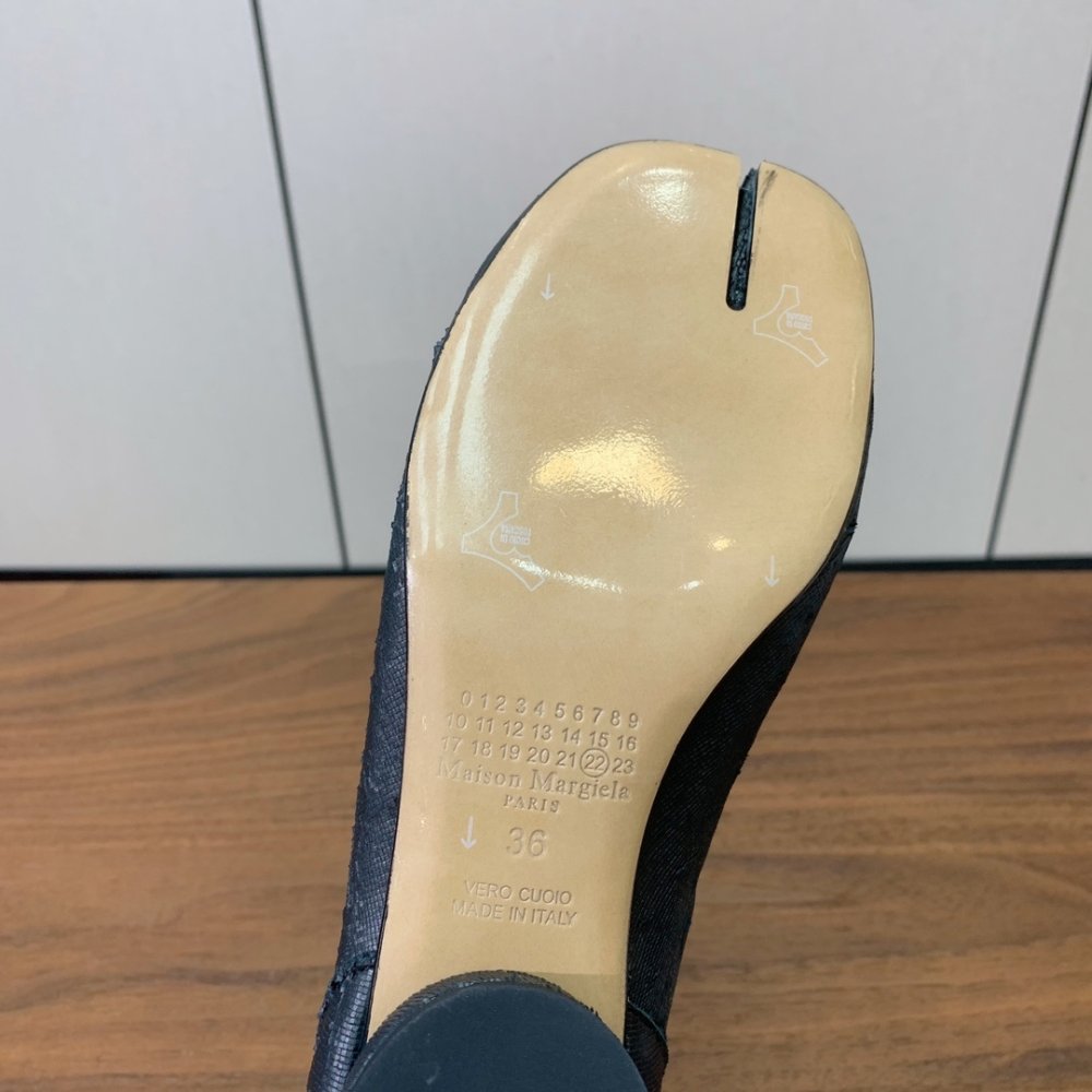 Ботинки Tabi кожаные с раздвоенным носком фото 7