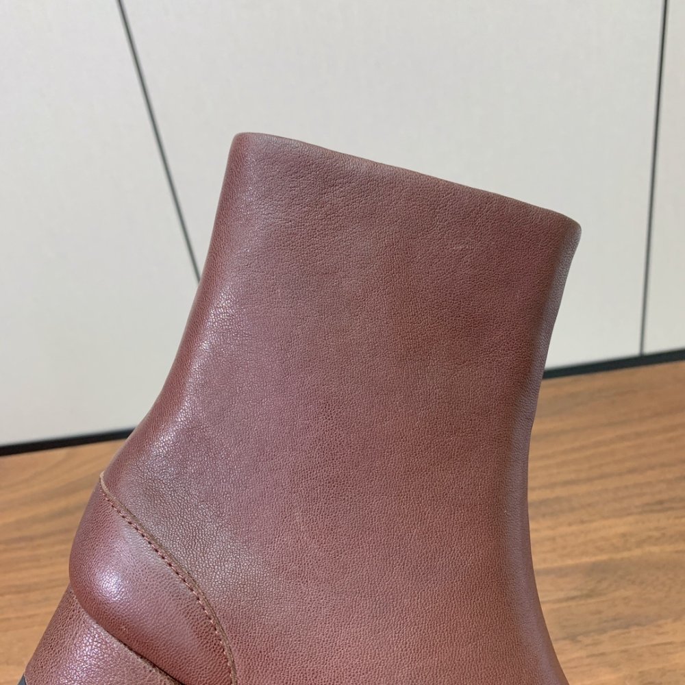 Ботинки Tabi кожаные с раздвоенным носком фото 8