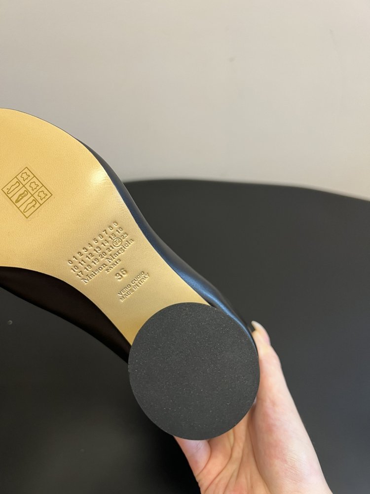 Ботинки Tabi кожаные с раздвоенным носком фото 8