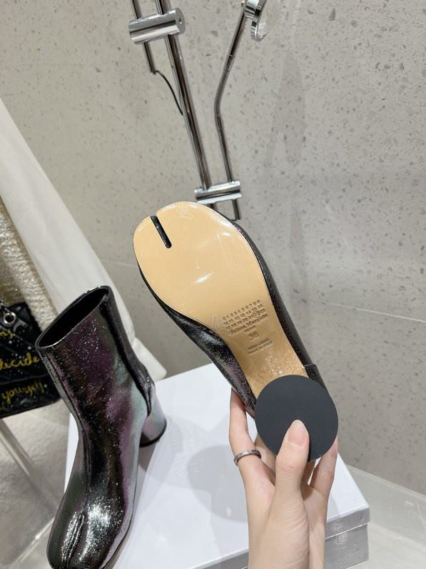 Boots Tabi leather from bifurcated the toe фото 9