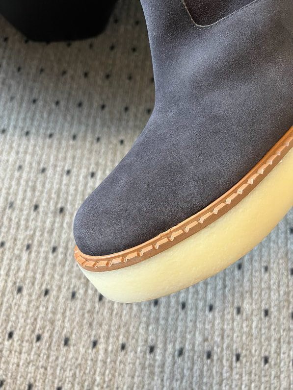 Ботинки замшевые на меху фото 2