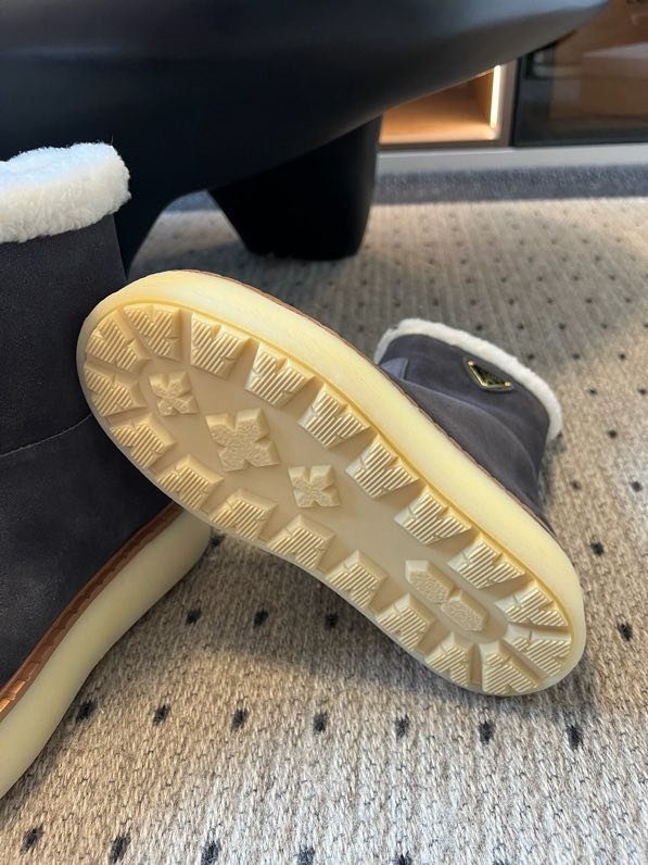 Ботинки замшевые на меху фото 4