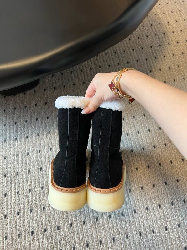 Черевики замшеві на хутрі фото 5