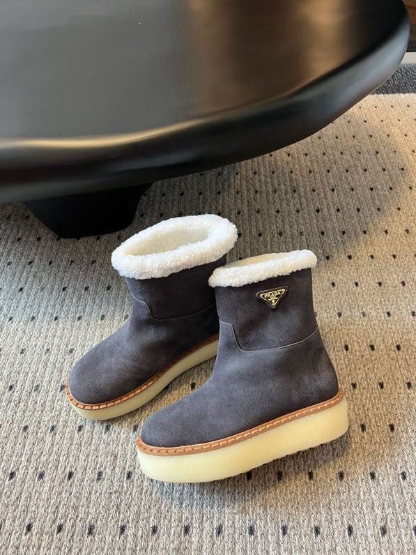 Ботинки замшевые на меху фото 6