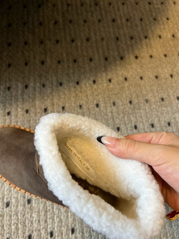 Ботинки замшевые на меху фото 7