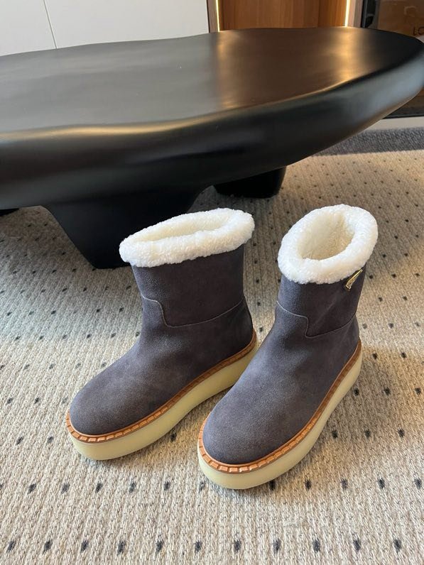 Ботинки замшевые на меху фото 7