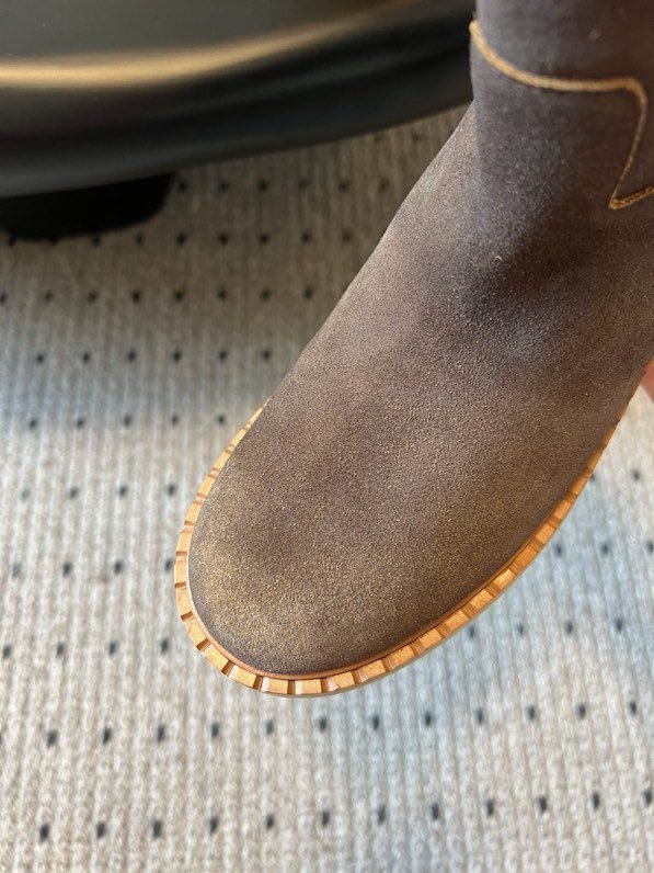 Ботинки замшевые на меху фото 8