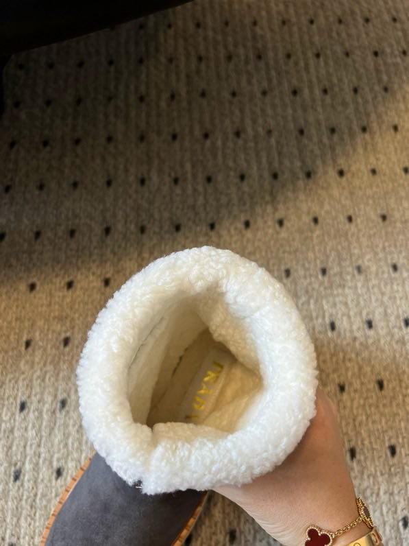 Ботинки замшевые на меху фото 9