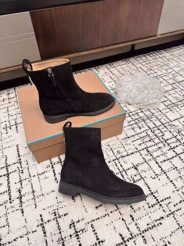 Boots suede women's фото 4